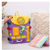 Toddler Busy Board Backpack With Buckles