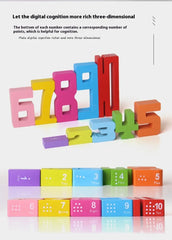 Wooden Number Building Block