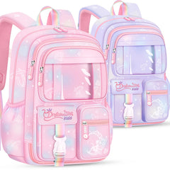 Students Kids Book Bag with Multiple Pockets