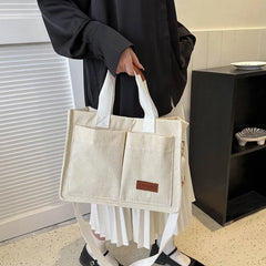 Women's Corduroy Tote Bag