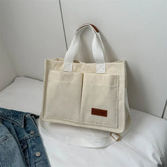 Women's Corduroy Tote Bag