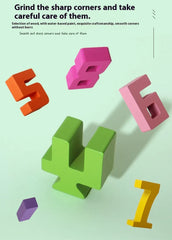 Wooden Number Building Block