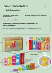 Wooden Number Building Block