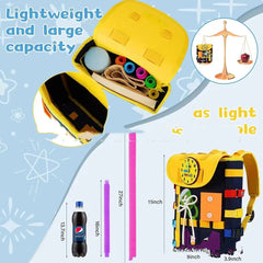Toddler Busy Board Backpack With Buckles
